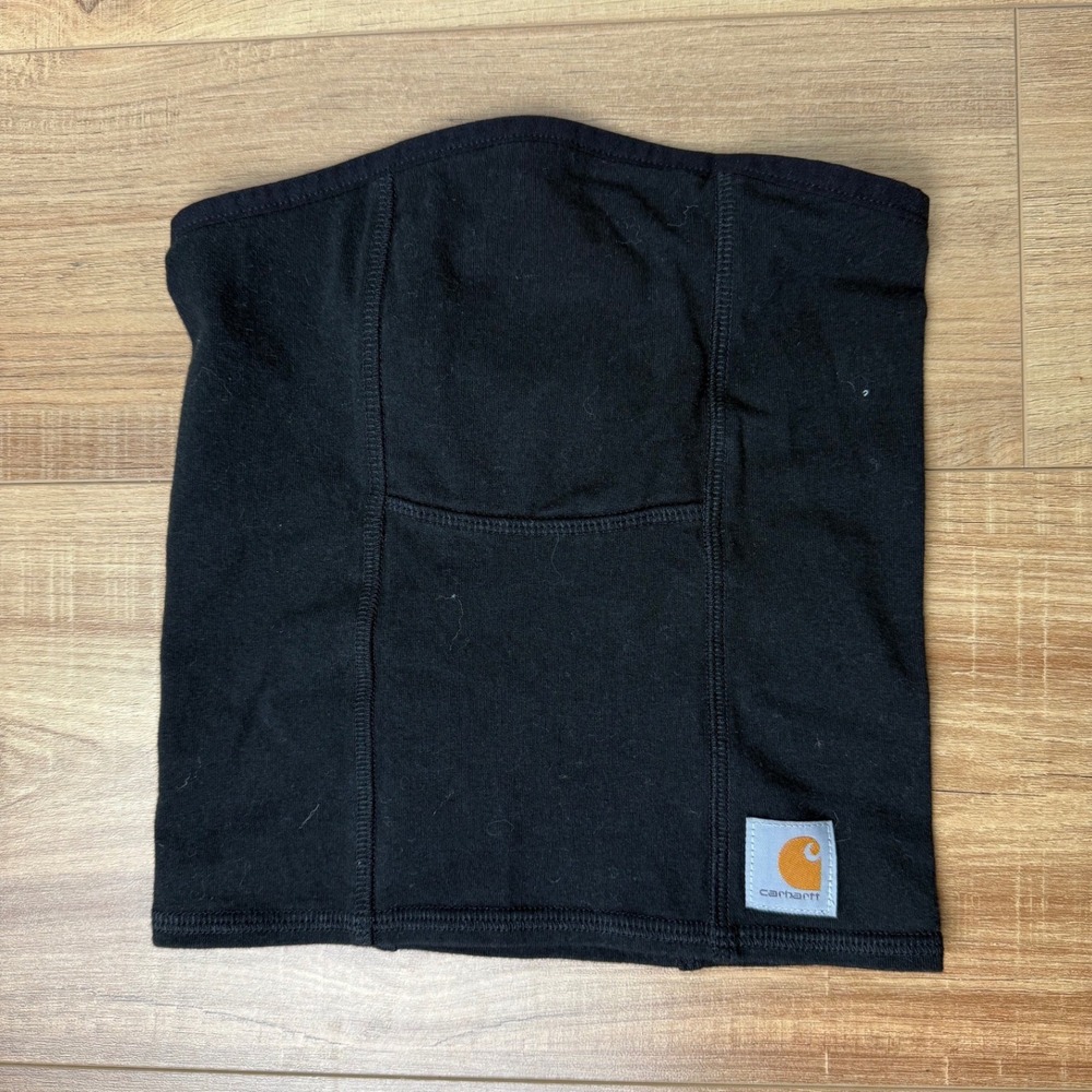 Carhartt Mens Black Fleece Lined Neck Gaiter Adjustable Toggle OSFA Workwear